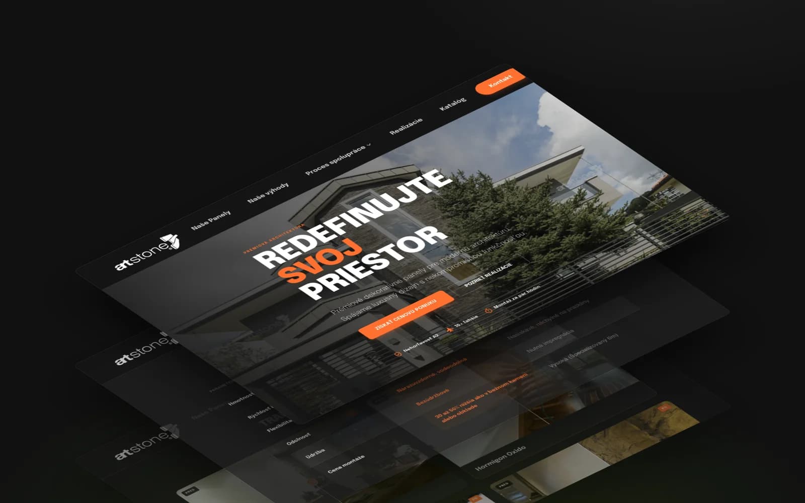 Artstone – Ukážka webu 1