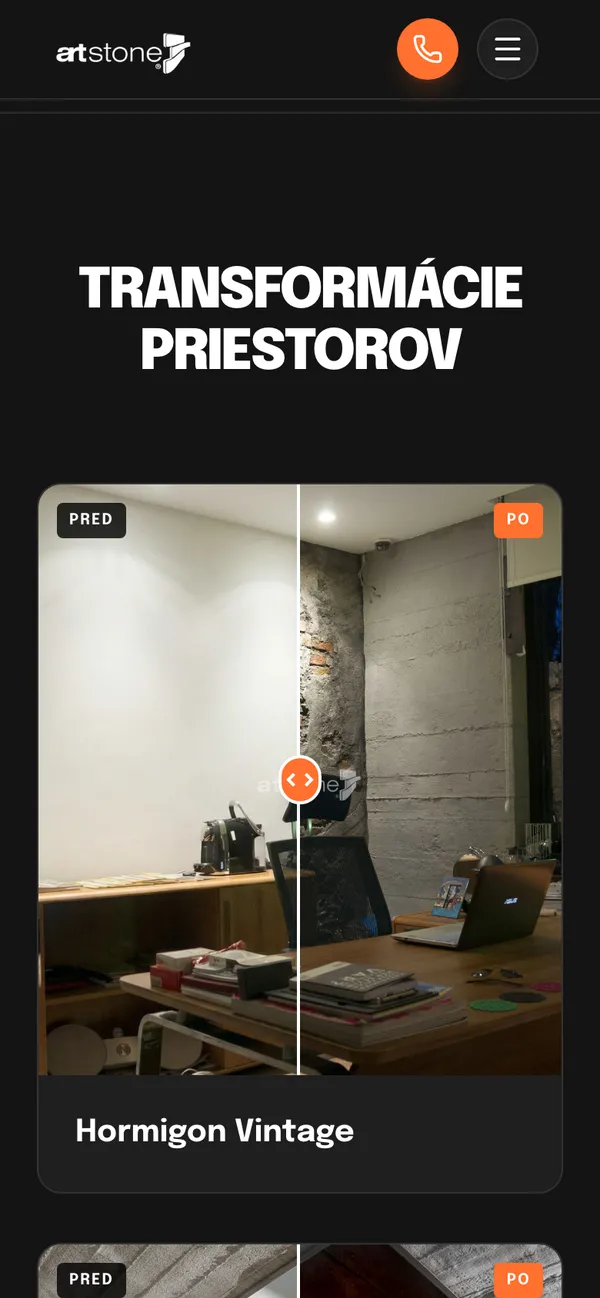 Artstone – Pohľad na mobile 3
