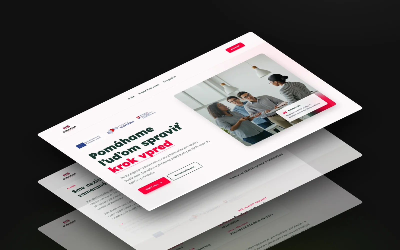 BUBAMARA – Ukážka webu 1