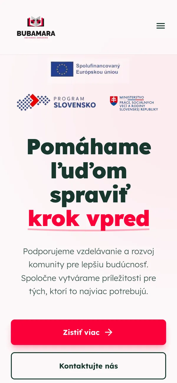 BUBAMARA – Pohľad na mobile 1