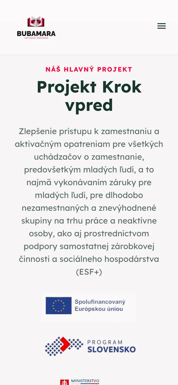 BUBAMARA – Pohľad na mobile 3