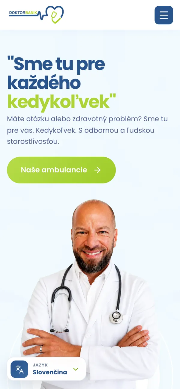 DoktorBanik – Pohľad na mobile 1