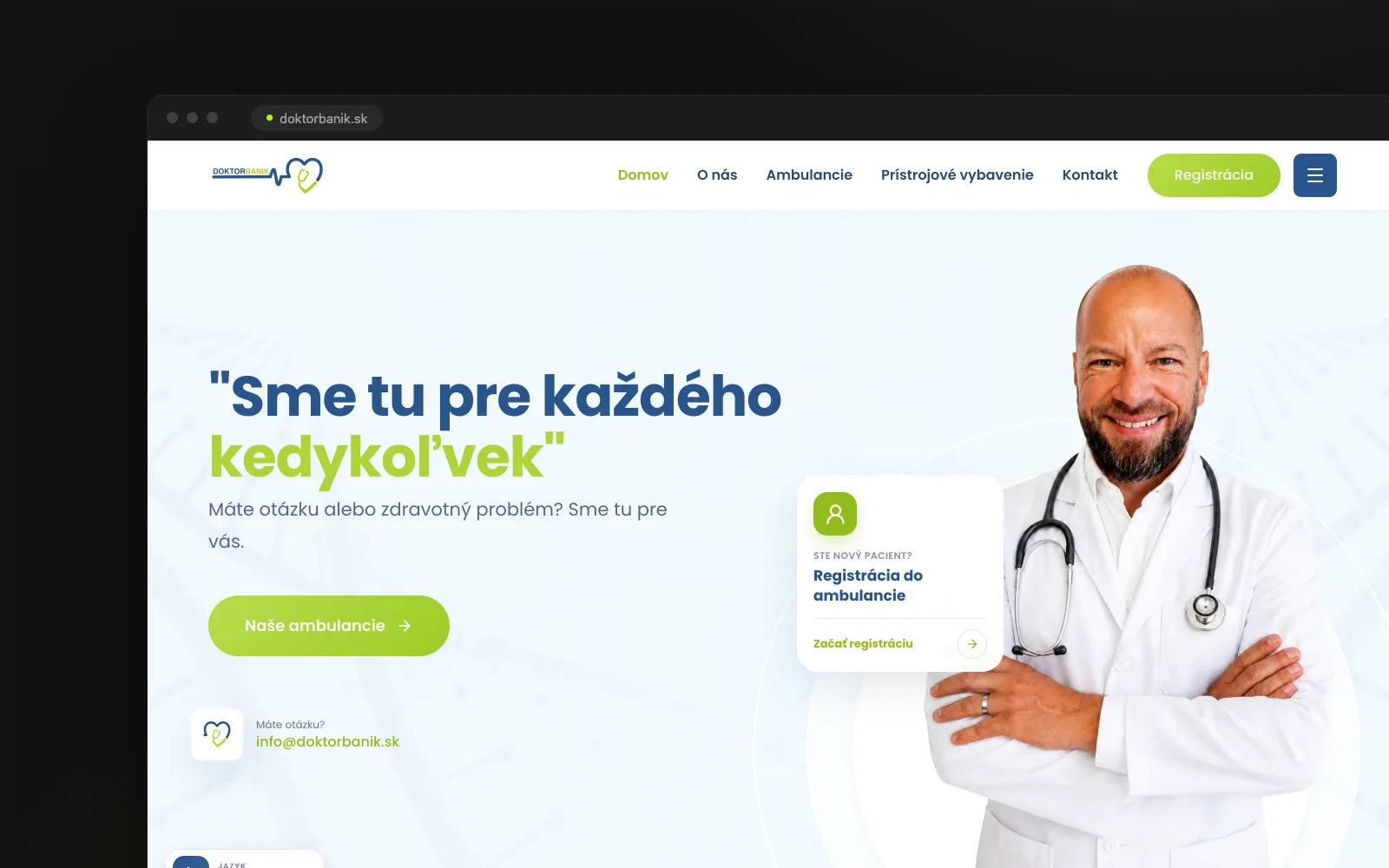 DoktorBanik – Ukážka webu 2