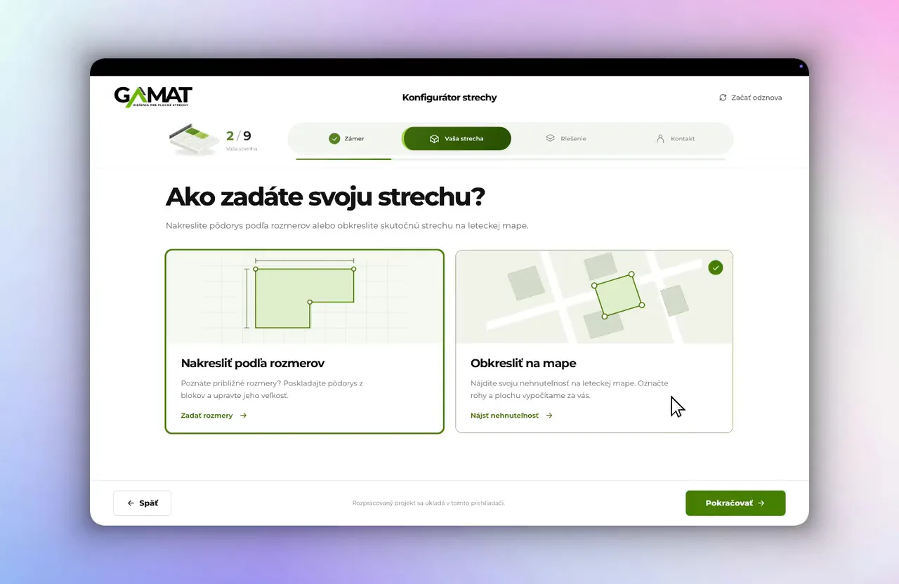GAMAT – Vstupy