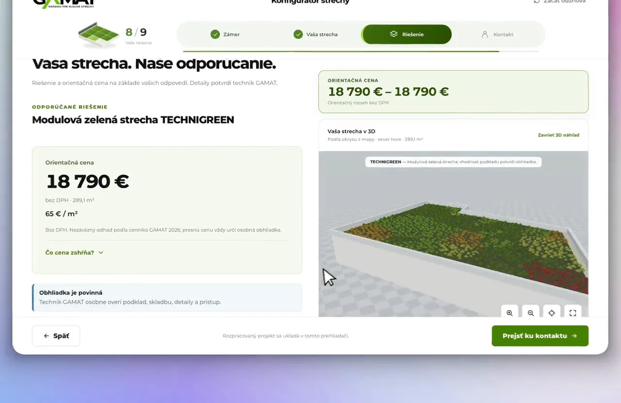 GAMAT – Výstup