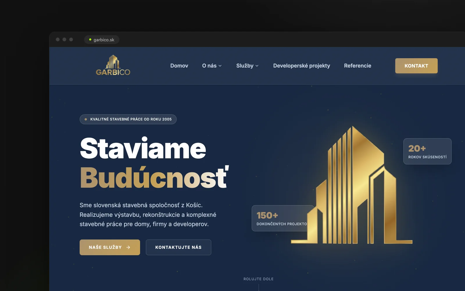 Garbico – Ukážka webu 2