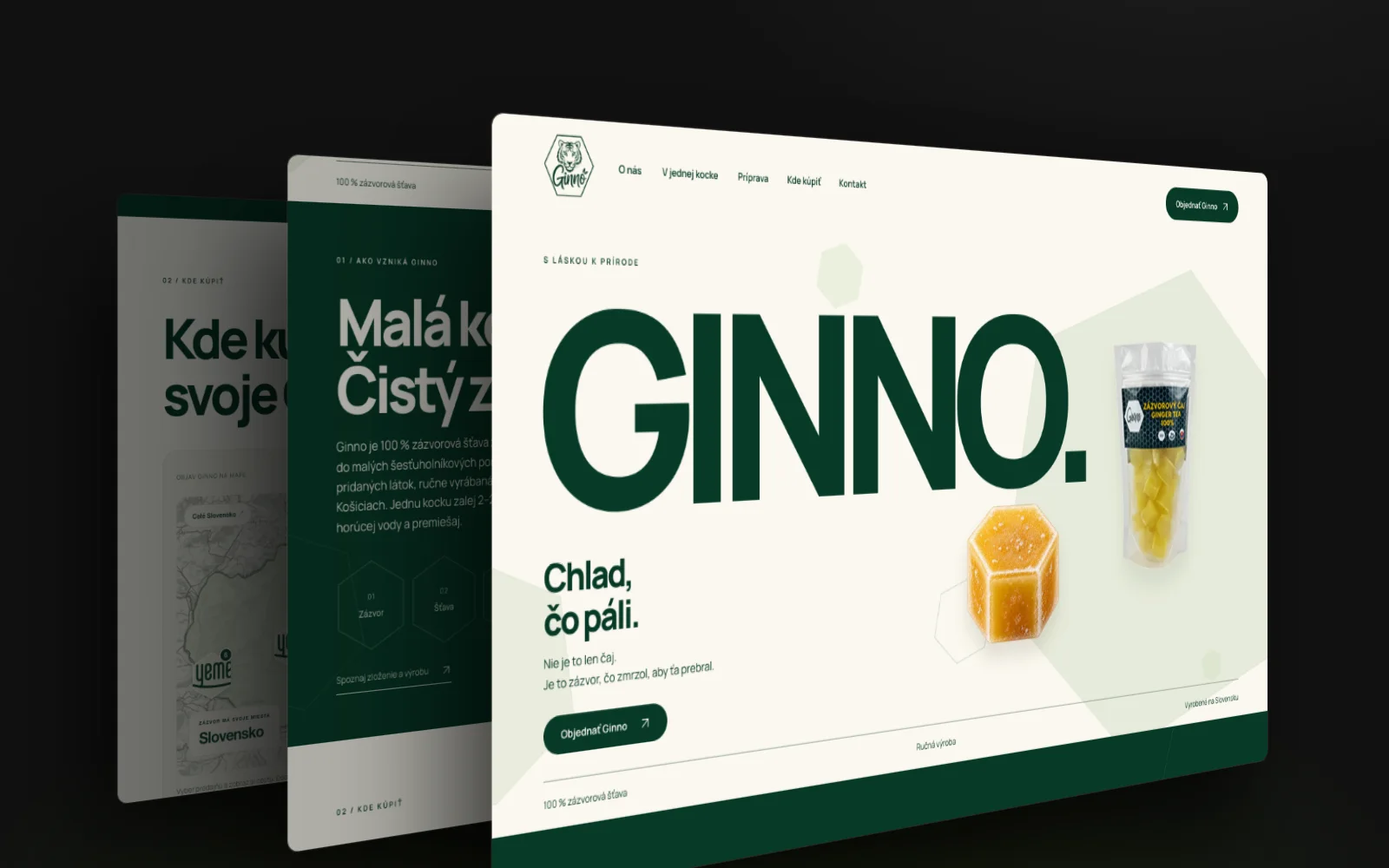 Ginno – ukážky stránok webu