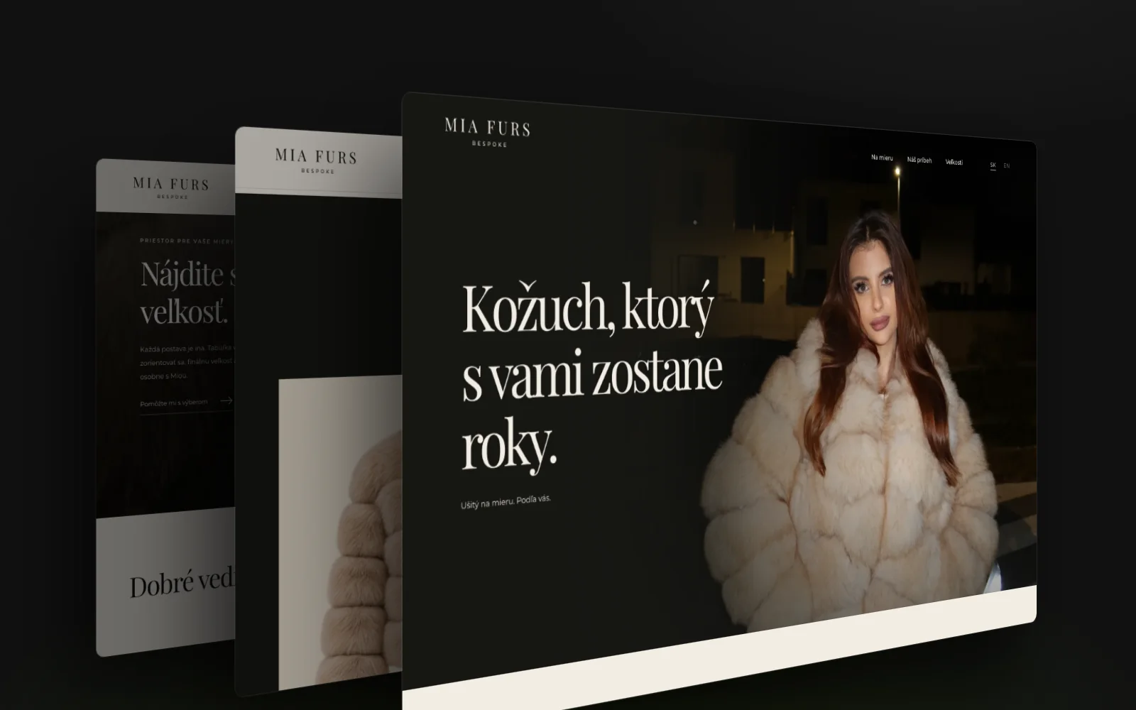 Pages of the MIA FURS website