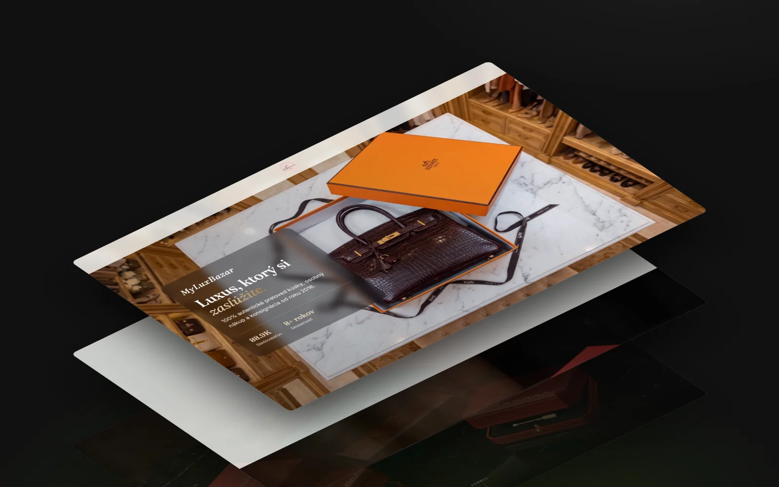 MyLuxBazar – Ukážka webu 1