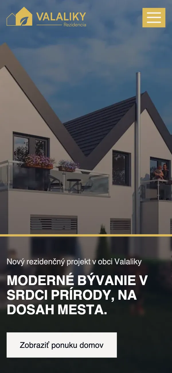 Rezidencia Valaliky – Pohľad na mobile 1