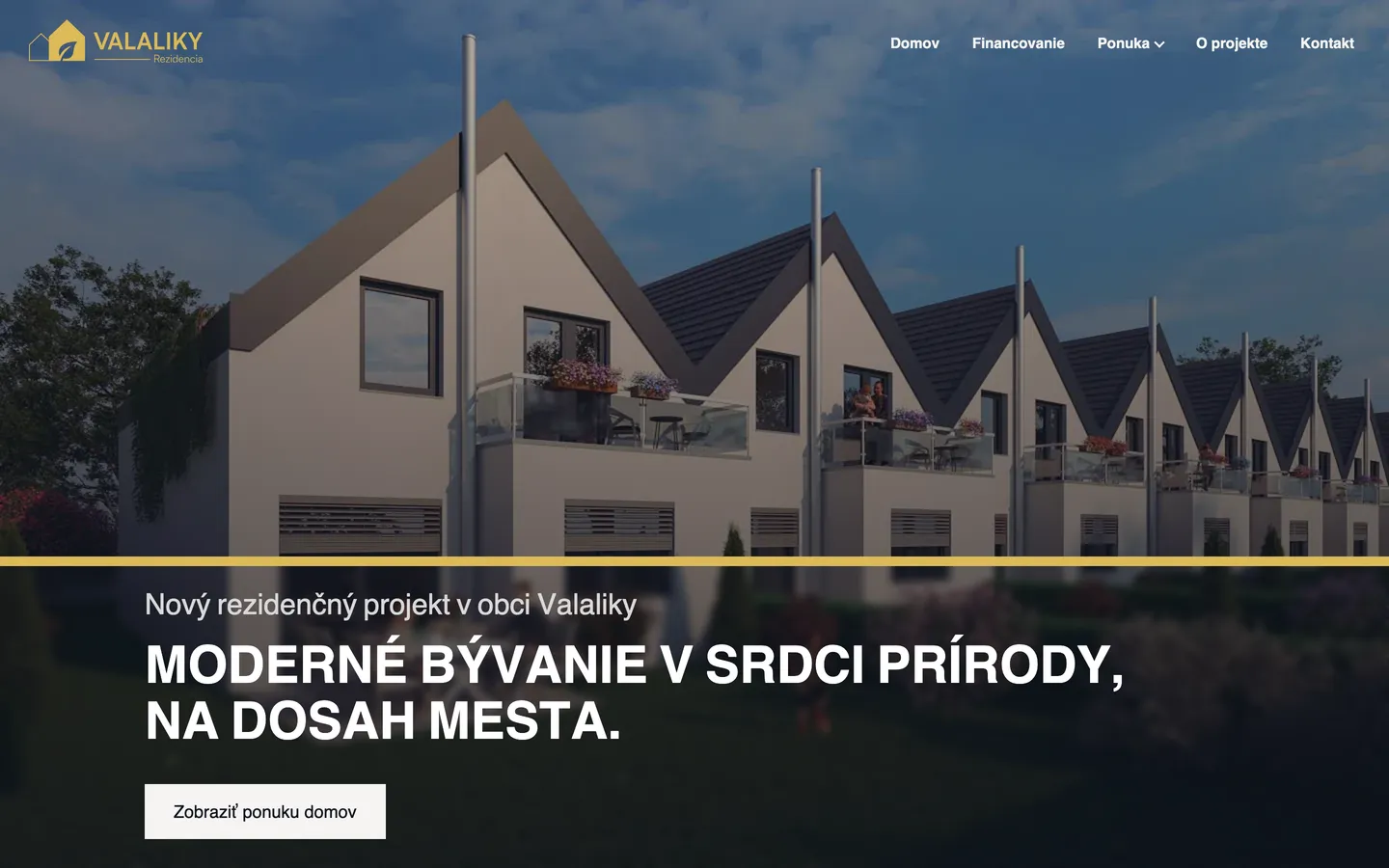 Rezidencia Valaliky – Projekt