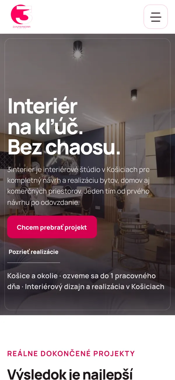 3Interier – Pohľad na mobile 1