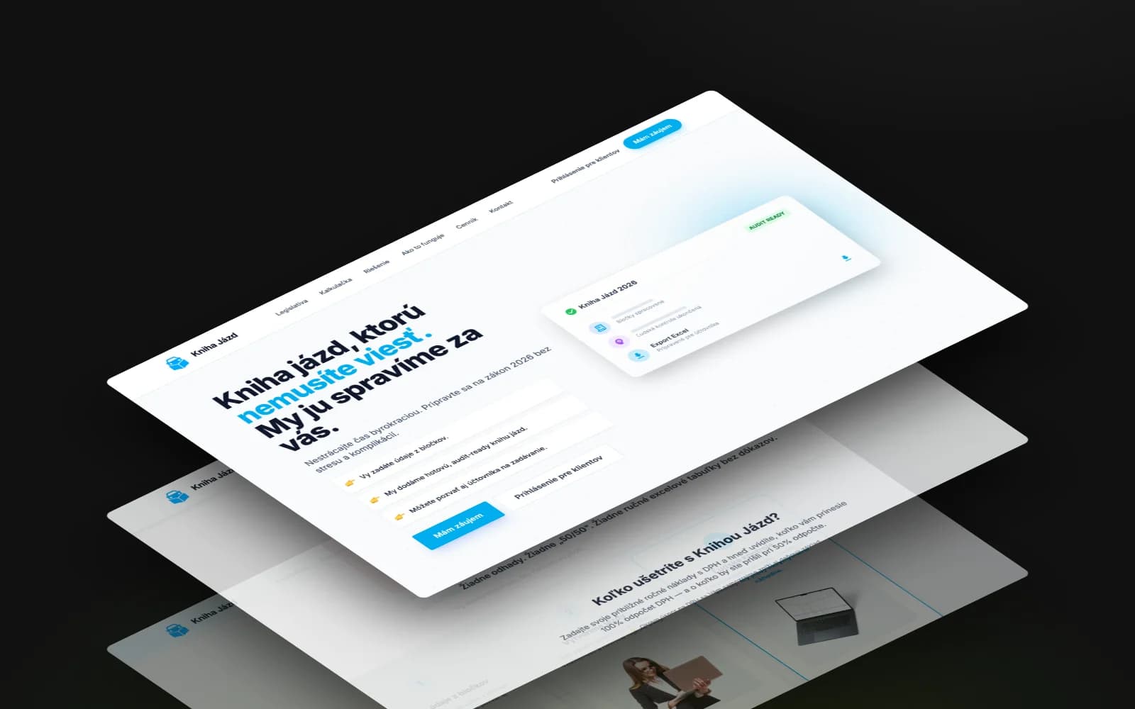 eKniha jázd – Ukážka webu 1