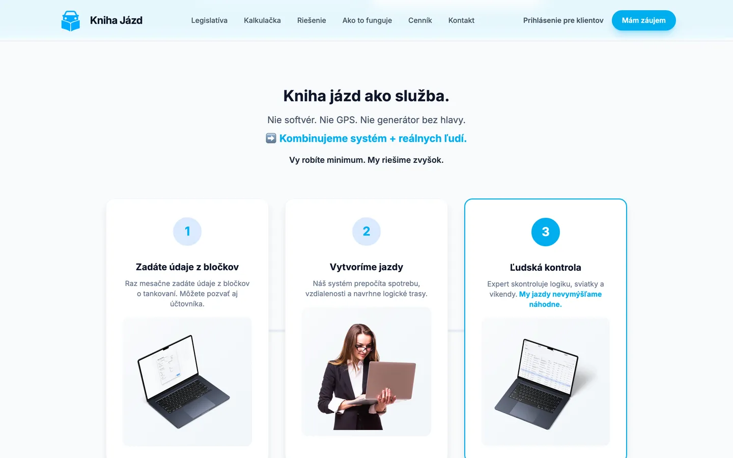eKniha jázd – Postup