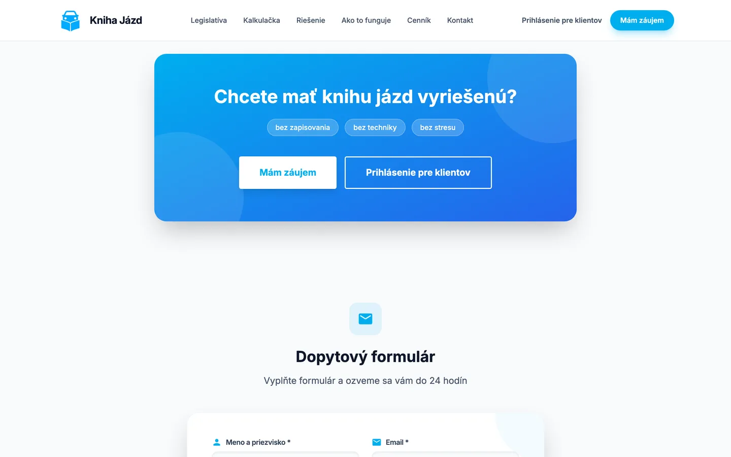eKniha jázd – Dopyt