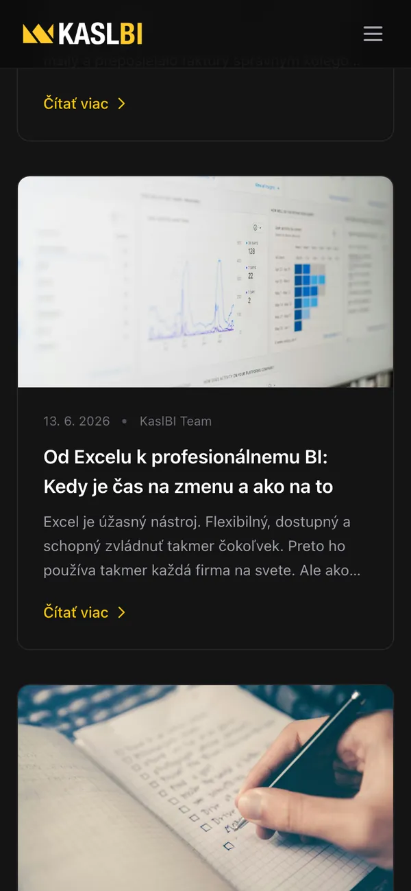 Kaslbi – Pohľad na mobile 3