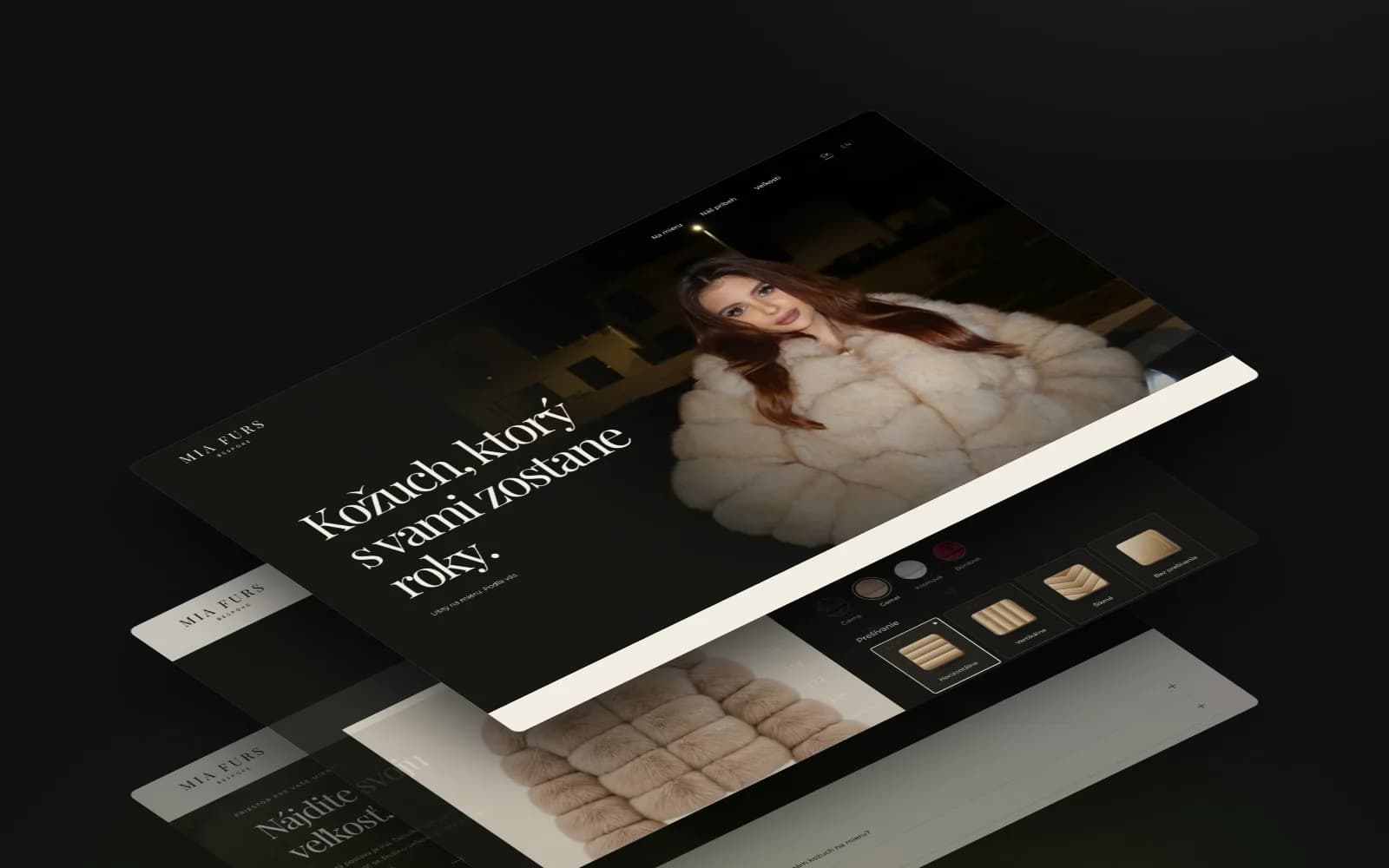 MIA FURS – Ukázka webu 1