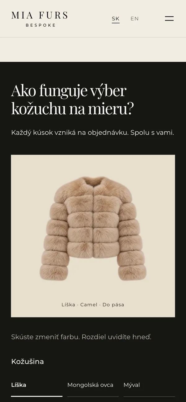 MIA FURS – Pohled na mobilu 2