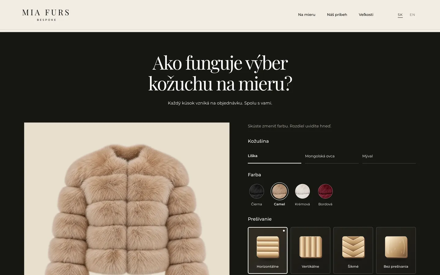MIA FURS – Návrh