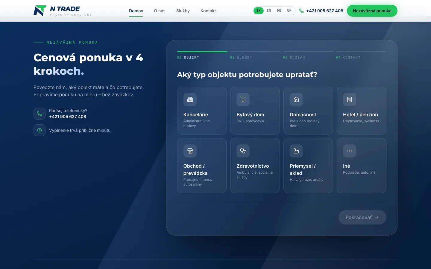 N TRADE – Ponuka