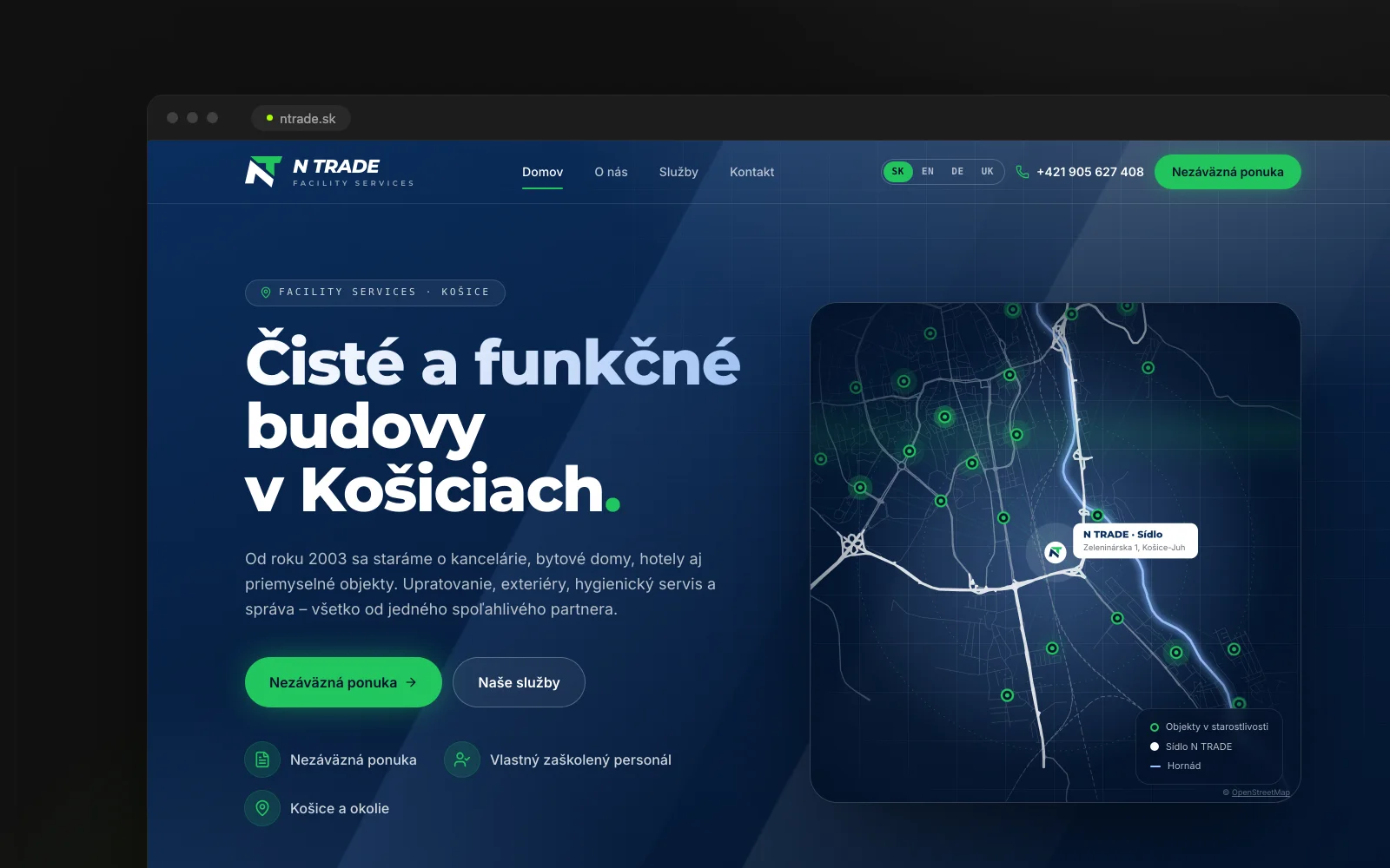 N TRADE – Ukážka webu 2