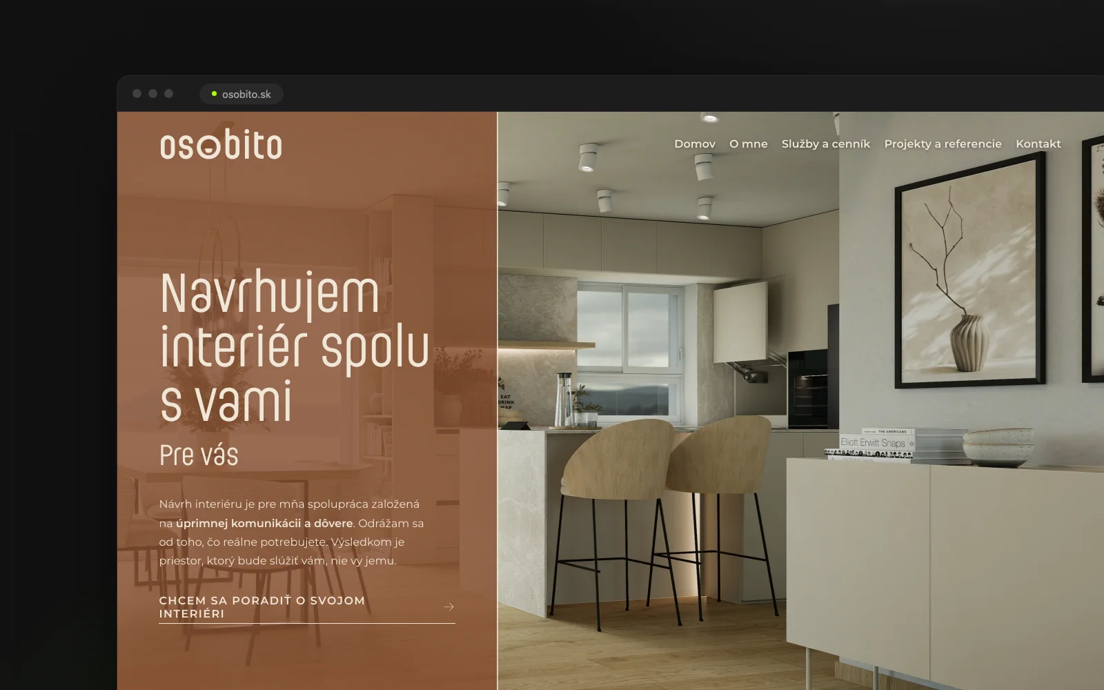 OSOBITO – Ukážka webu 2