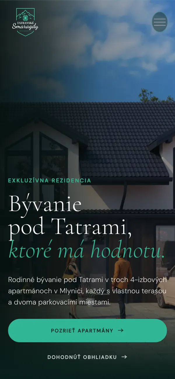 Tatranské Smaragdy – Pohľad na mobile 1