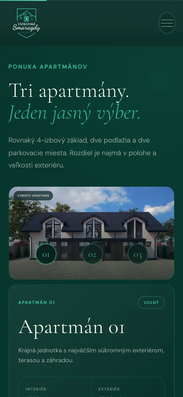 Tatranské Smaragdy – Pohľad na mobile 2