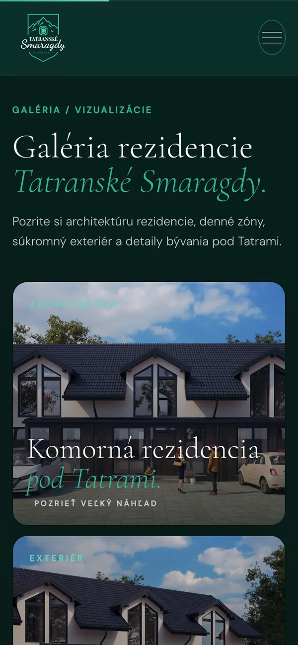 Tatranské Smaragdy – Pohľad na mobile 3