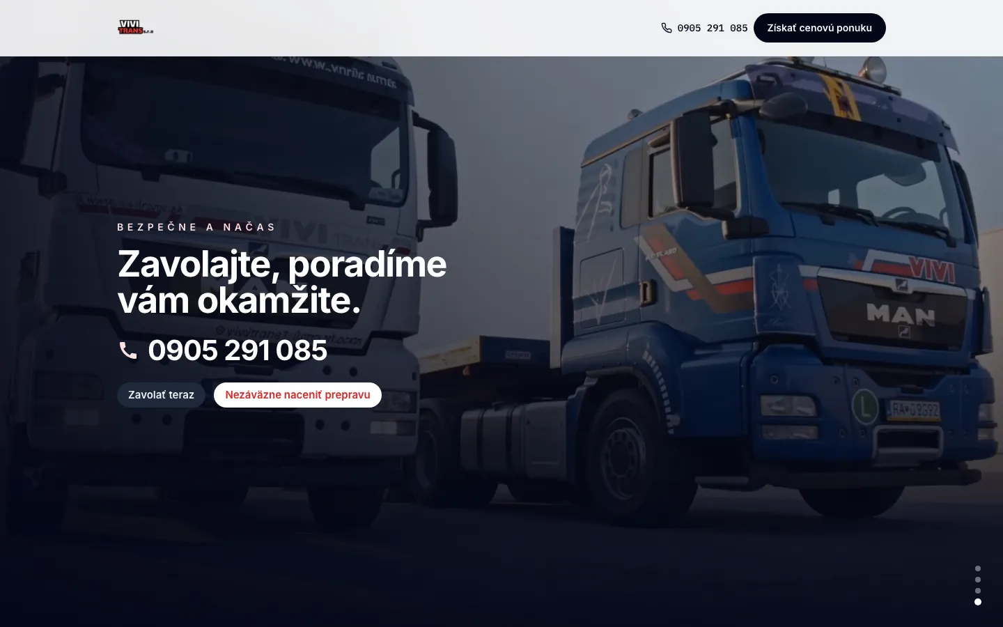 VIVI TRANS – Nacenenie