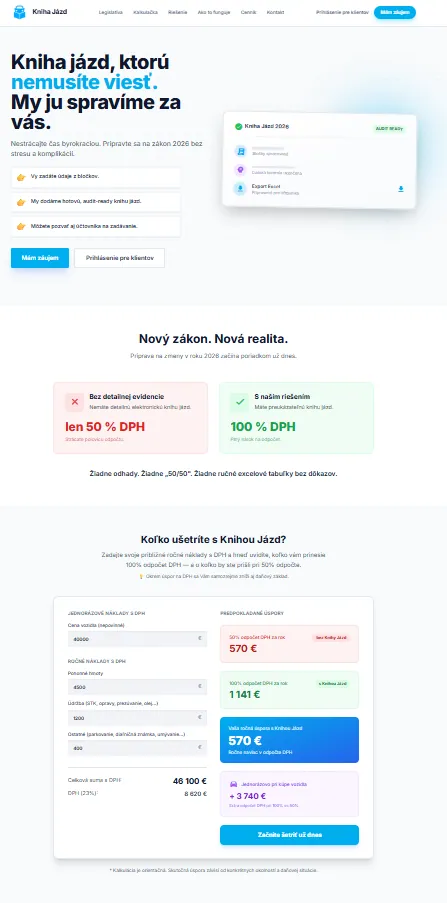 eKniha jázd website